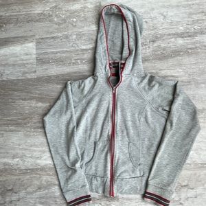 L.A. Kitty girls gray&red zip front hoodie